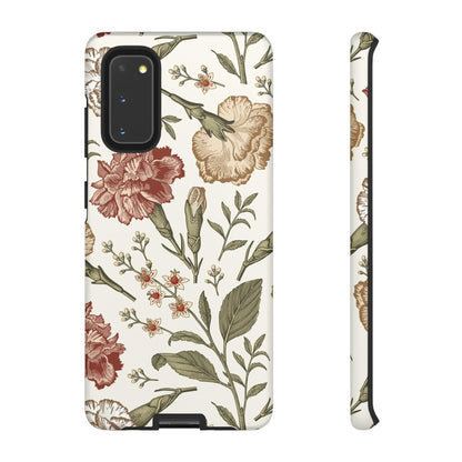 Carnation Vintage Flower Samsung Case (Protective) Samsung Galaxy S20 Matte Phone Case