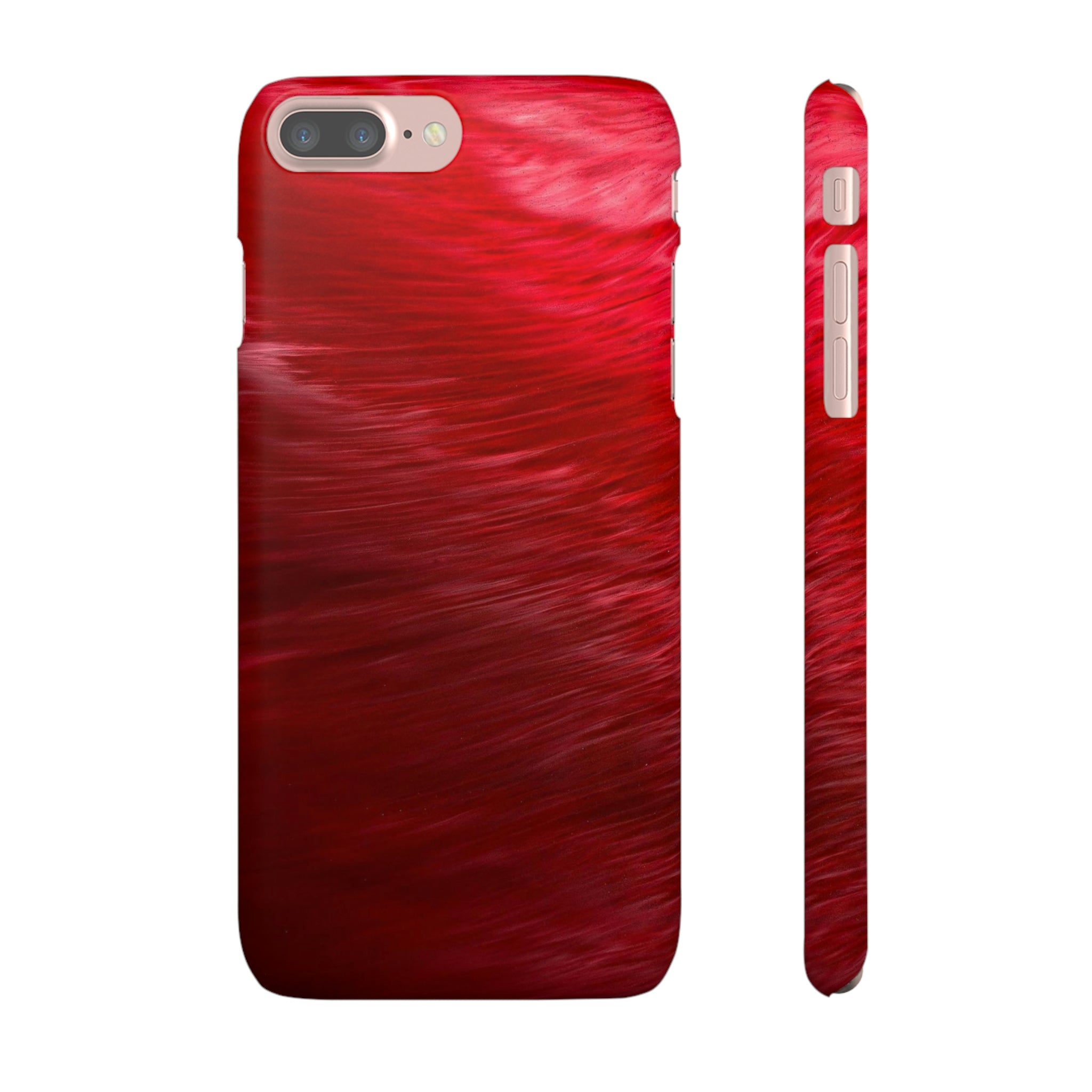 Red Feather Ink Art iPhone Case (Slim) iPhone 7 Plus Matte Phone Case