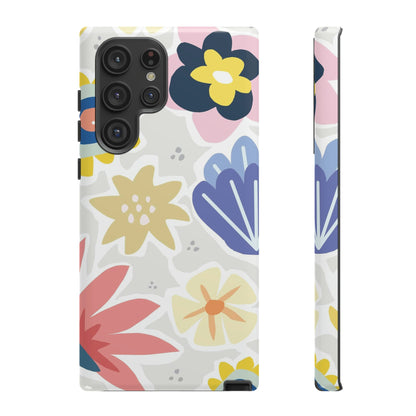 Blue Bouquet Happy Flower Samsung Case (Protective) Samsung Galaxy S22 Ultra Glossy Phone Case