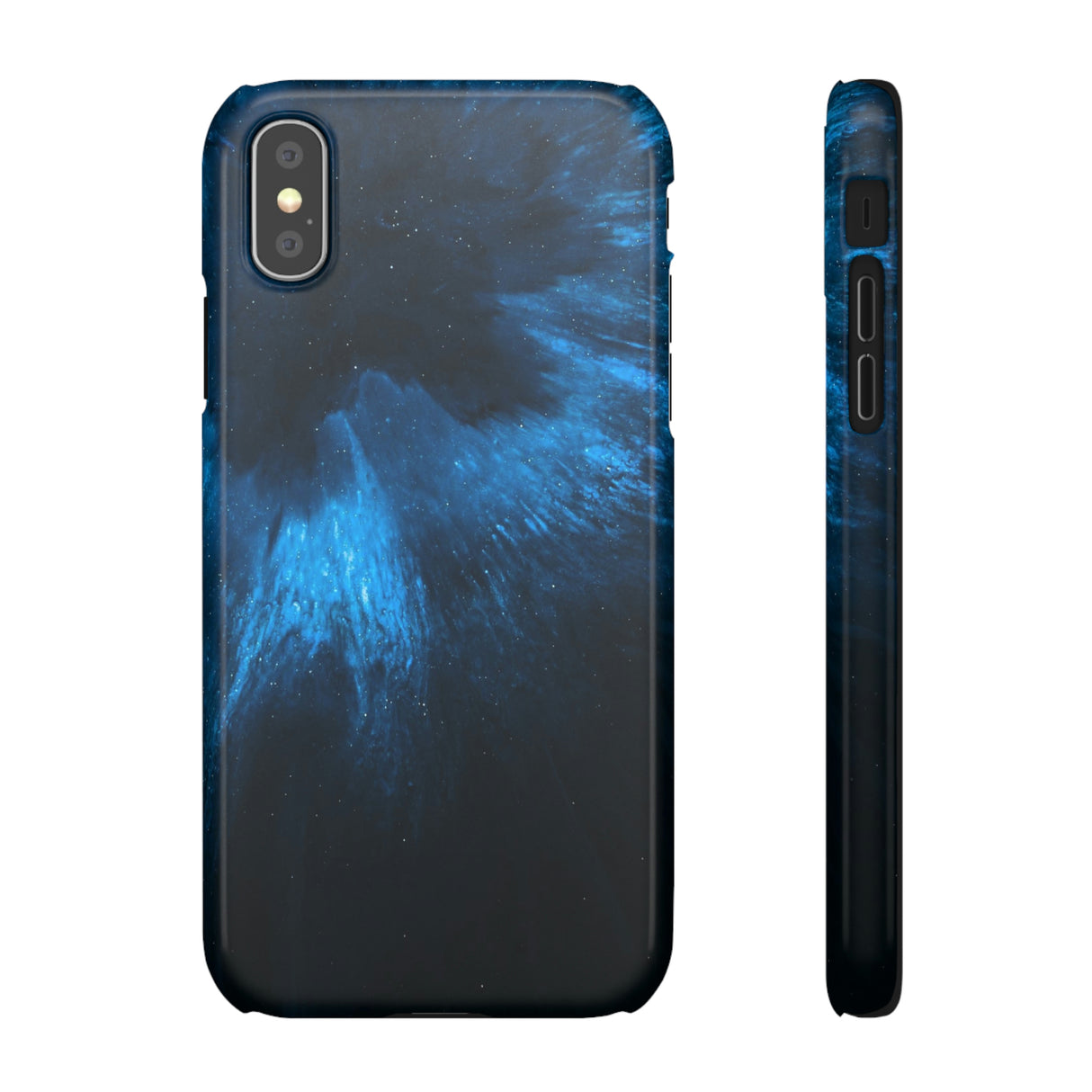 Deep Space Ink Art iPhone Case (Slim) iPhone XS Glossy Phone Case