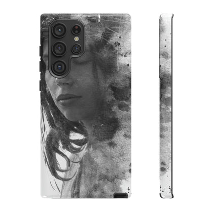 Portrait Lady Android Case (Protective) Samsung Galaxy S22 Ultra Glossy Phone Case