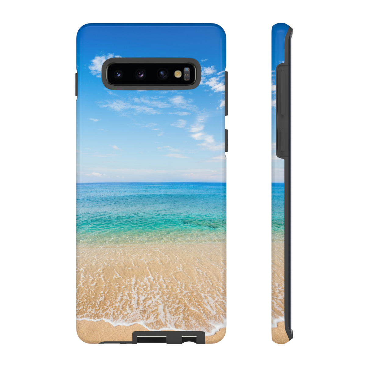 Tropical Beach Android Case (Protective) Samsung Galaxy S10 Plus Glossy Phone Case