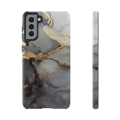 Grey Marble Android Case (Protective) Samsung Galaxy S21 Plus Glossy Phone Case