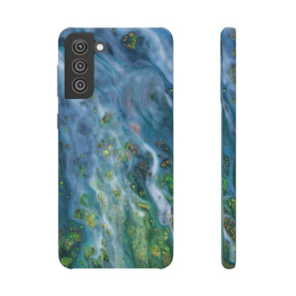 Forest Mist Ink Art Android Case (Slim) Samsung Galaxy S21 Plus Glossy Phone Case