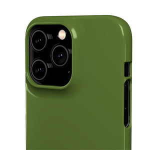 Dark Olive Green iPhone Case (Slim) Phone Case