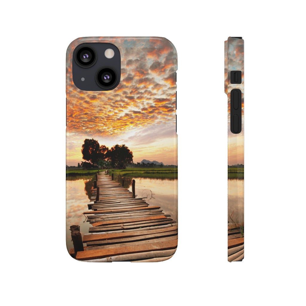 Sunset on the Tropical River Samsung/iPhone (Slim) Phone Case