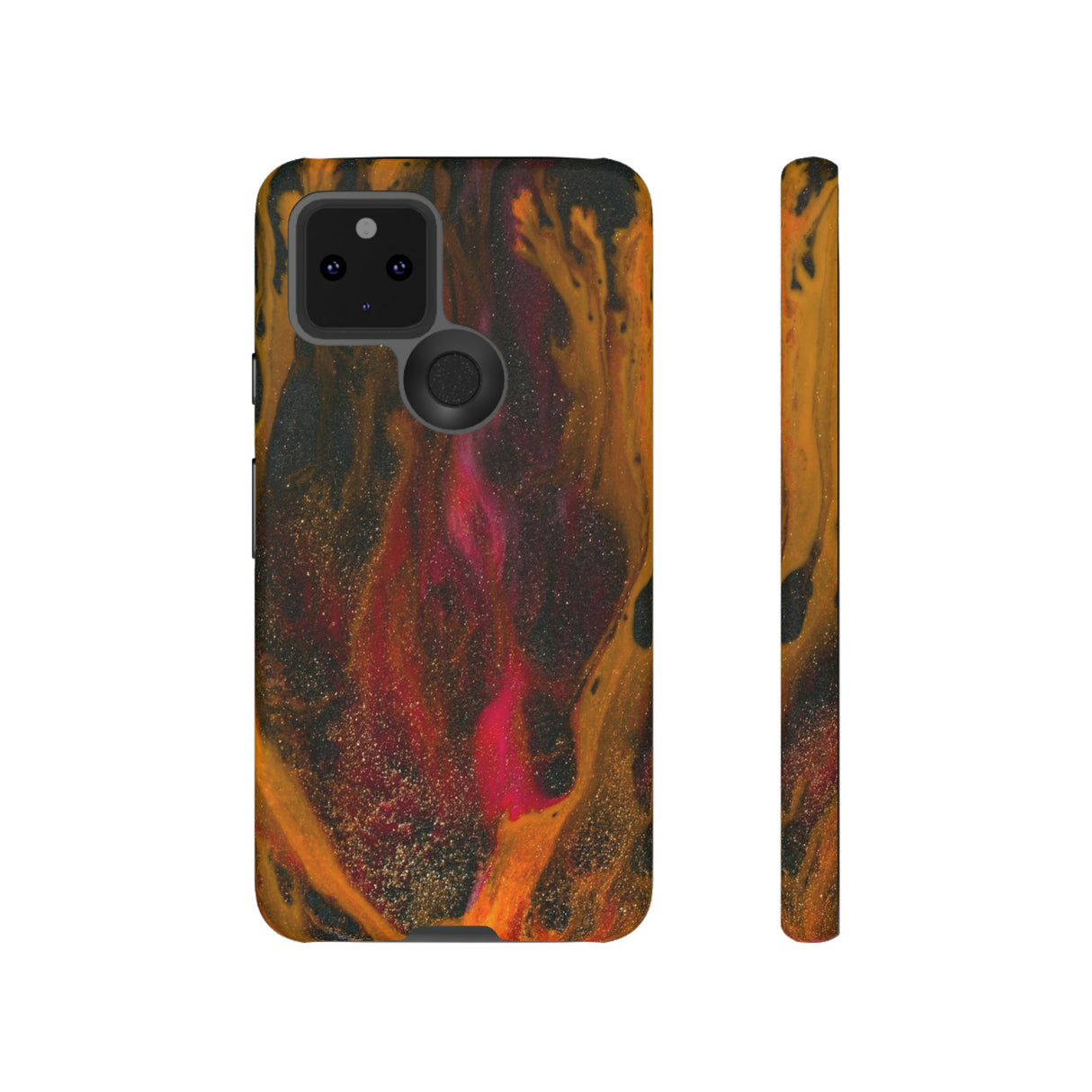 Bon Fire Ink Art Android Case (Protective) Google Pixel 5 5G Matte Phone Case