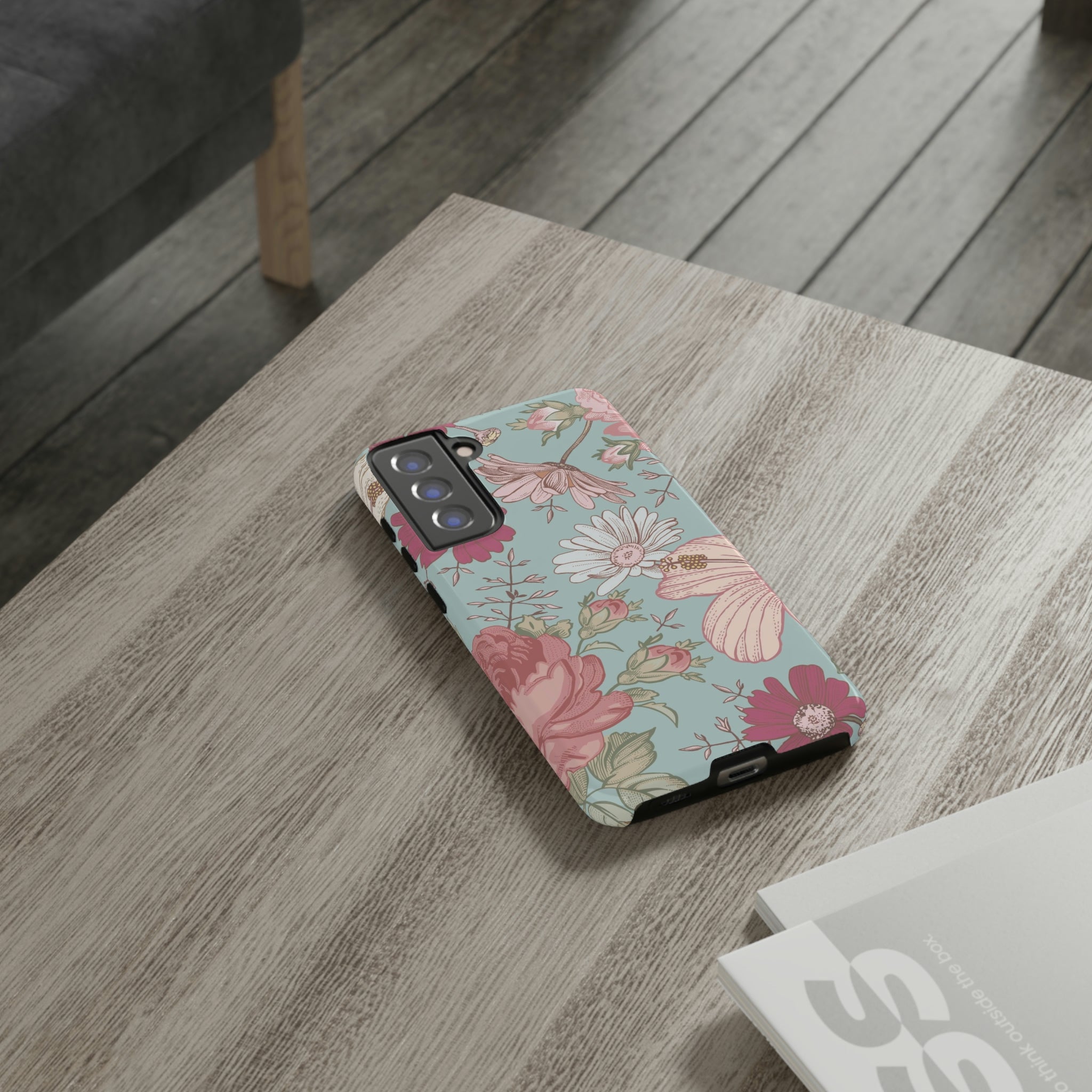 Hibiscus Vintage Flower Samsung Case (Protective) Phone Case