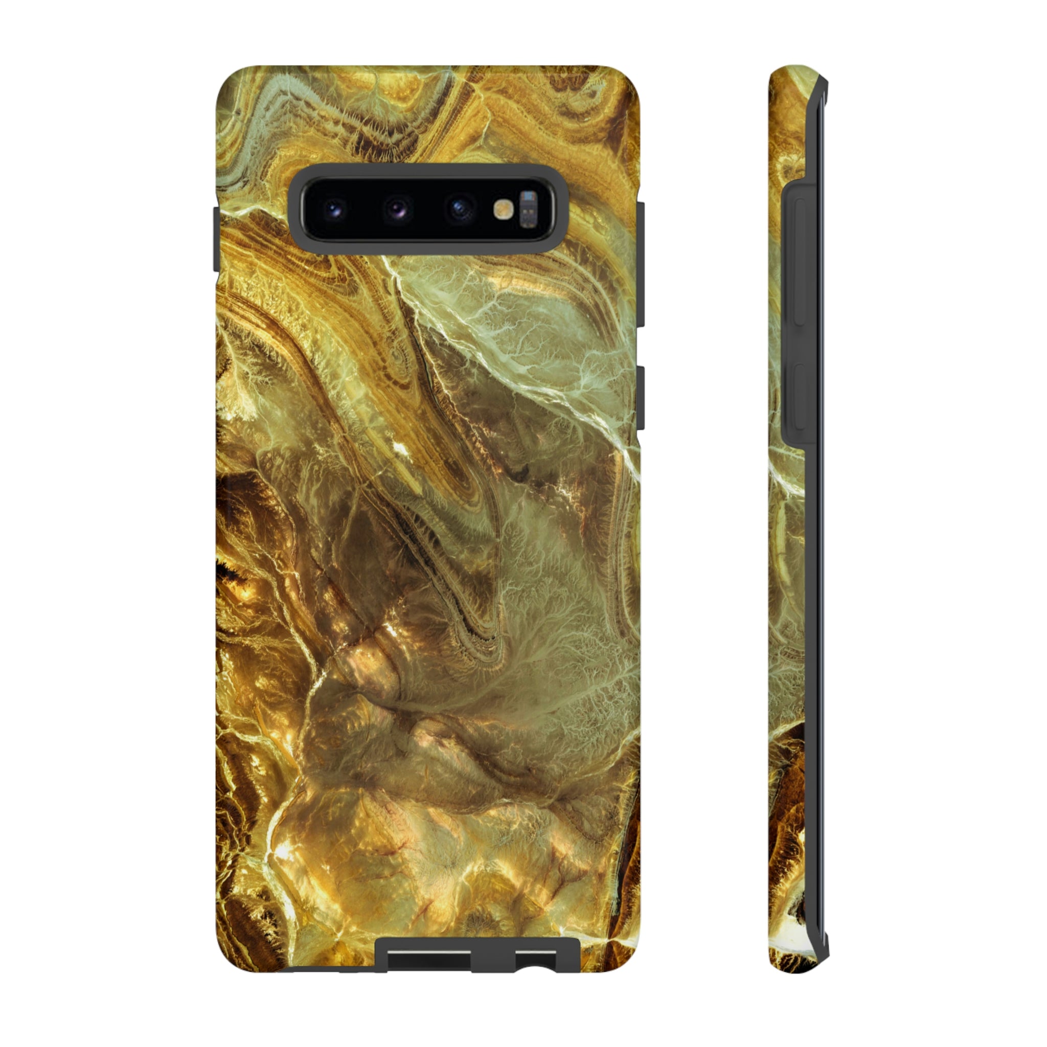 Nacre Marble Android Case (Protective) Samsung Galaxy S10 Plus Glossy Phone Case