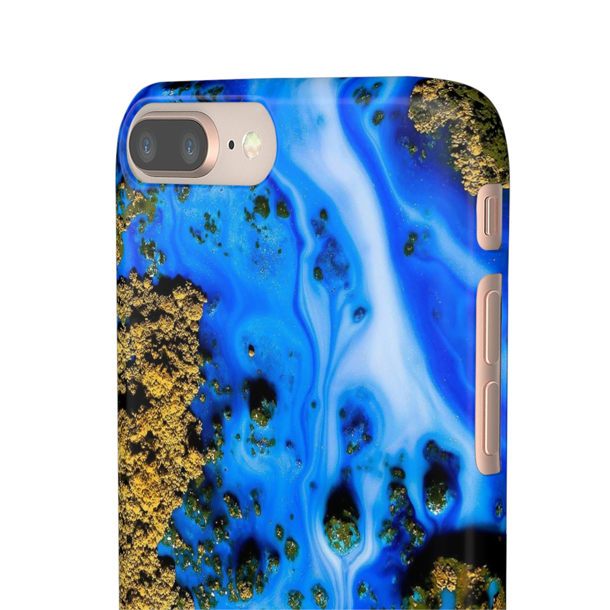 Blue River Ink Art iPhone Case (Slim) Phone Case