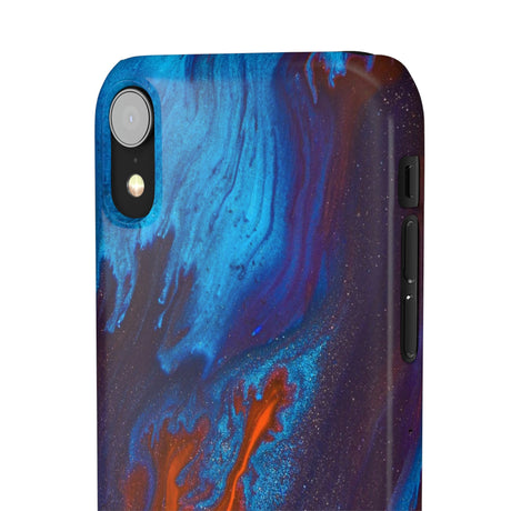 Orange Flame Ink Art iPhone Case (Slim) Phone Case