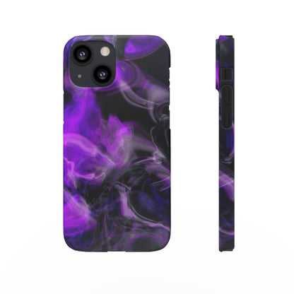 Purple Marble iPhone Case (Slim) iPhone 13 Mini Matte Phone Case