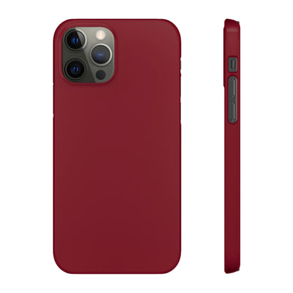 Burgundy Red iPhone Case (Slim) iPhone 12 Pro Glossy Phone Case