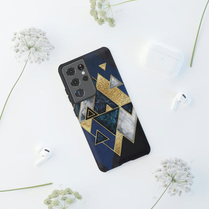 Dark Blue Geometric Android Case (Protective) Phone Case