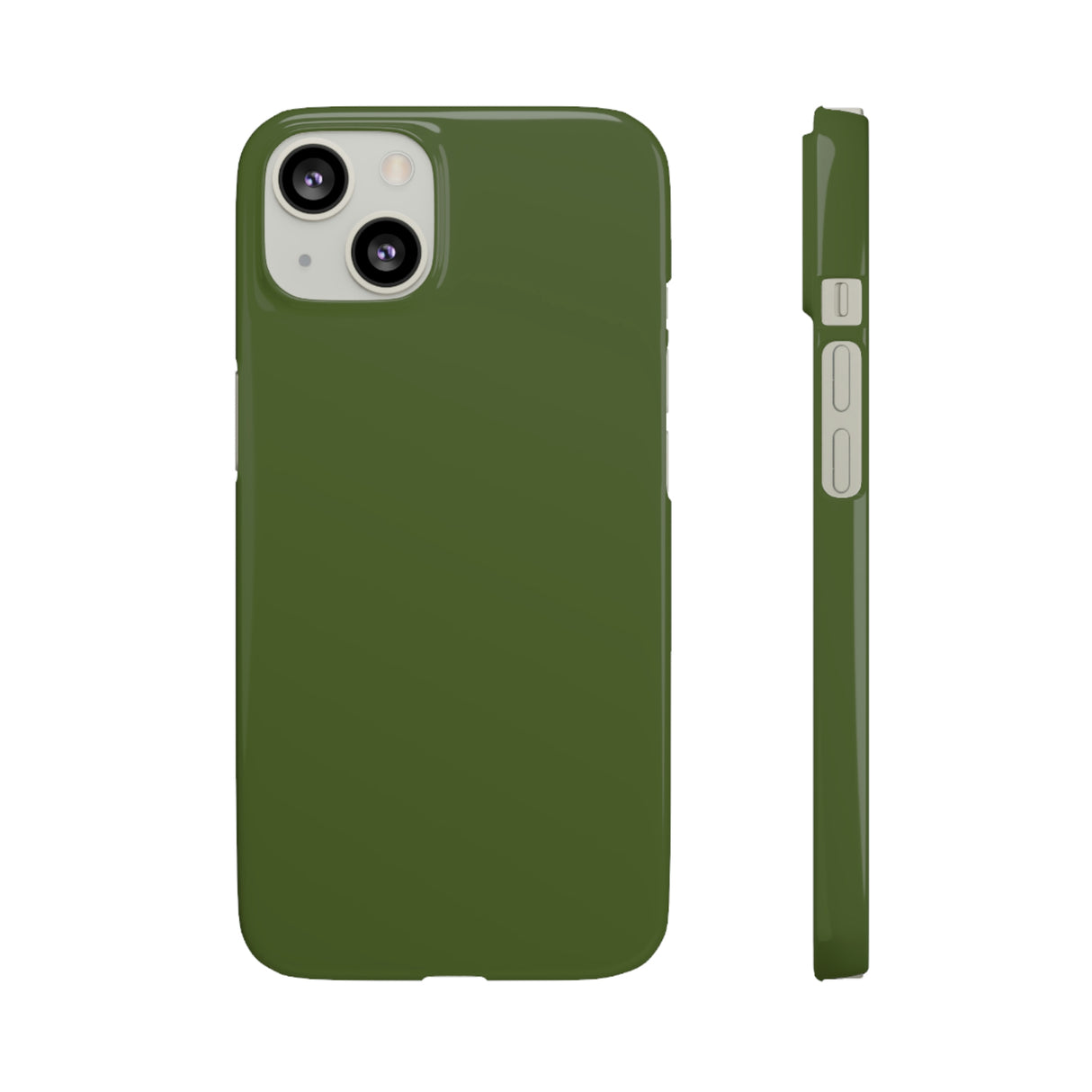 Dark Moss Green iPhone Case (Slim) iPhone 13 Glossy Phone Case