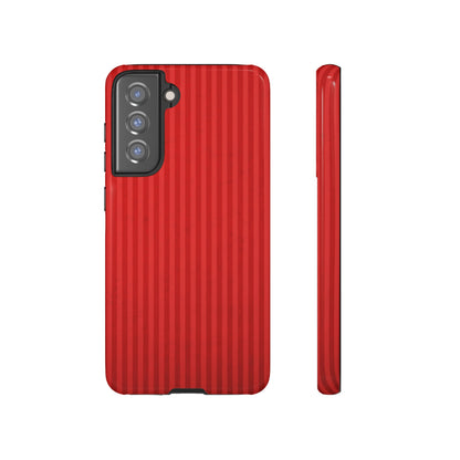 Red Stripes Android Case (Protective) Samsung Galaxy S21 FE Glossy Phone Case