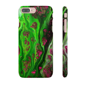 Toxic Green Ink Art iPhone Case (Slim) iPhone 7 Plus Glossy Phone Case