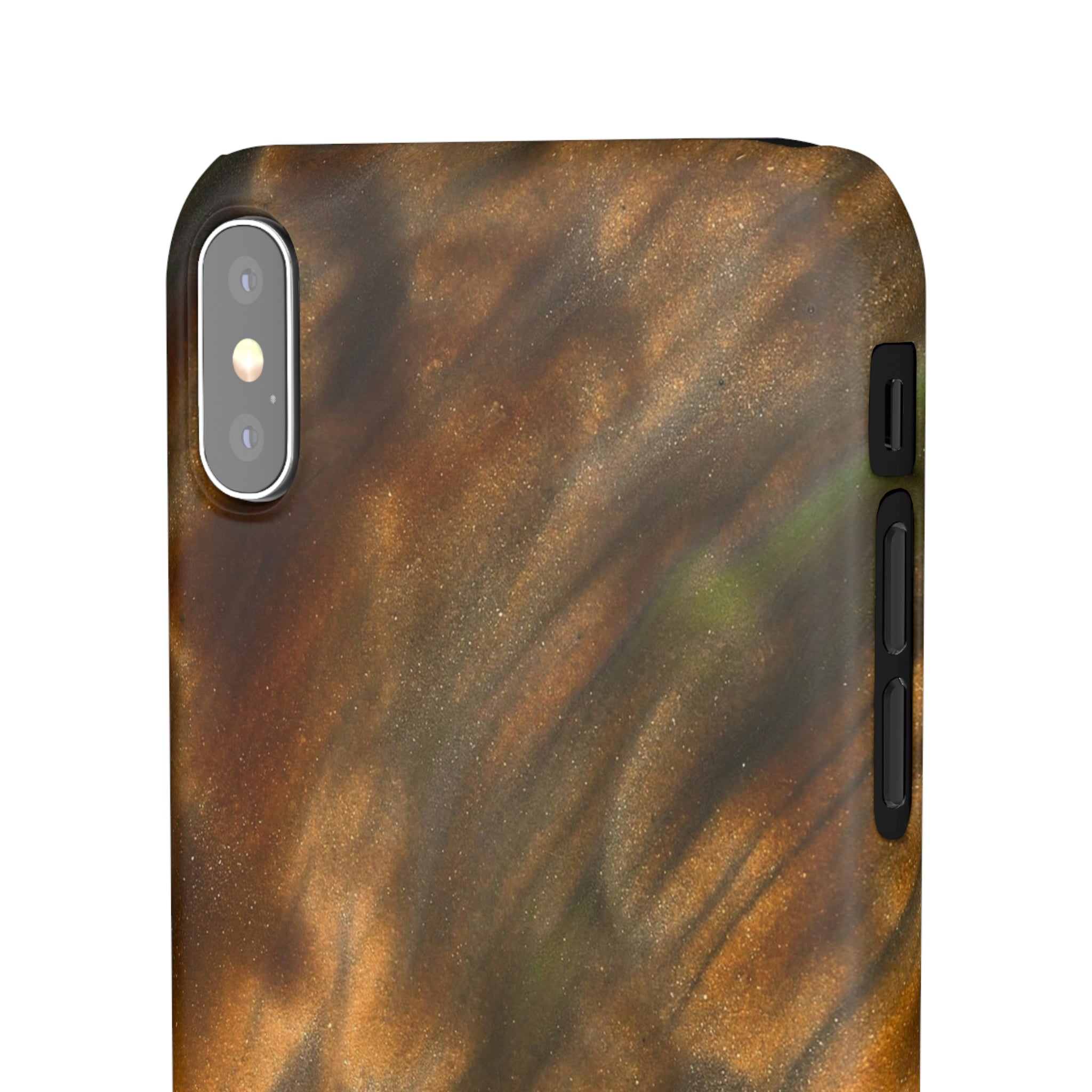 Gold Sand Ink Art iPhone Case (Slim) Phone Case