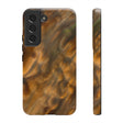 Gold Sand Ink Art Android Case (Protective) Samsung Galaxy S22 Glossy Phone Case