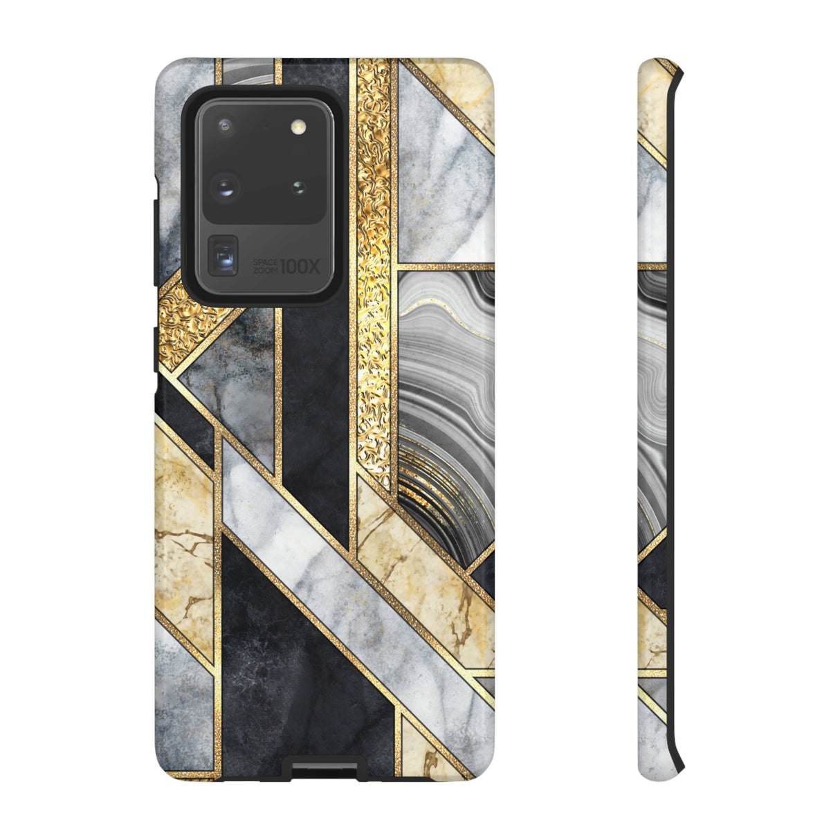 Gold Art Deco Android Case (Protective) Samsung Galaxy S20 Ultra Glossy Phone Case