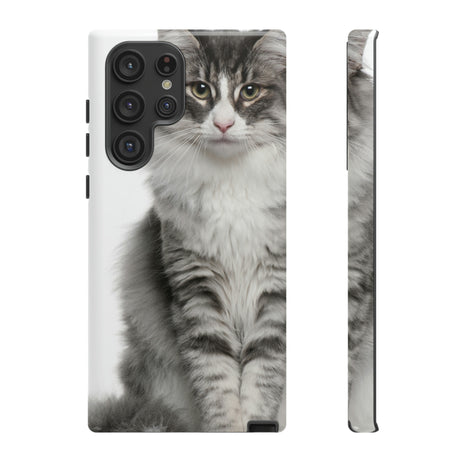 Forest Cat Android Case (Protective) Samsung Galaxy S22 Ultra Glossy Phone Case