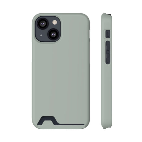 Ash Grey iPhone Case (Card) iPhone 13 Mini Matte With gift packaging Phone Case