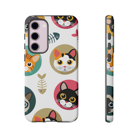 Cats Fishbone Android Case (Protective) Samsung Galaxy S23 Plus Matte Phone Case