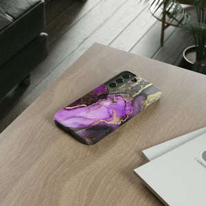 Purple Marble & Gold Android Case (Protective) Phone Case