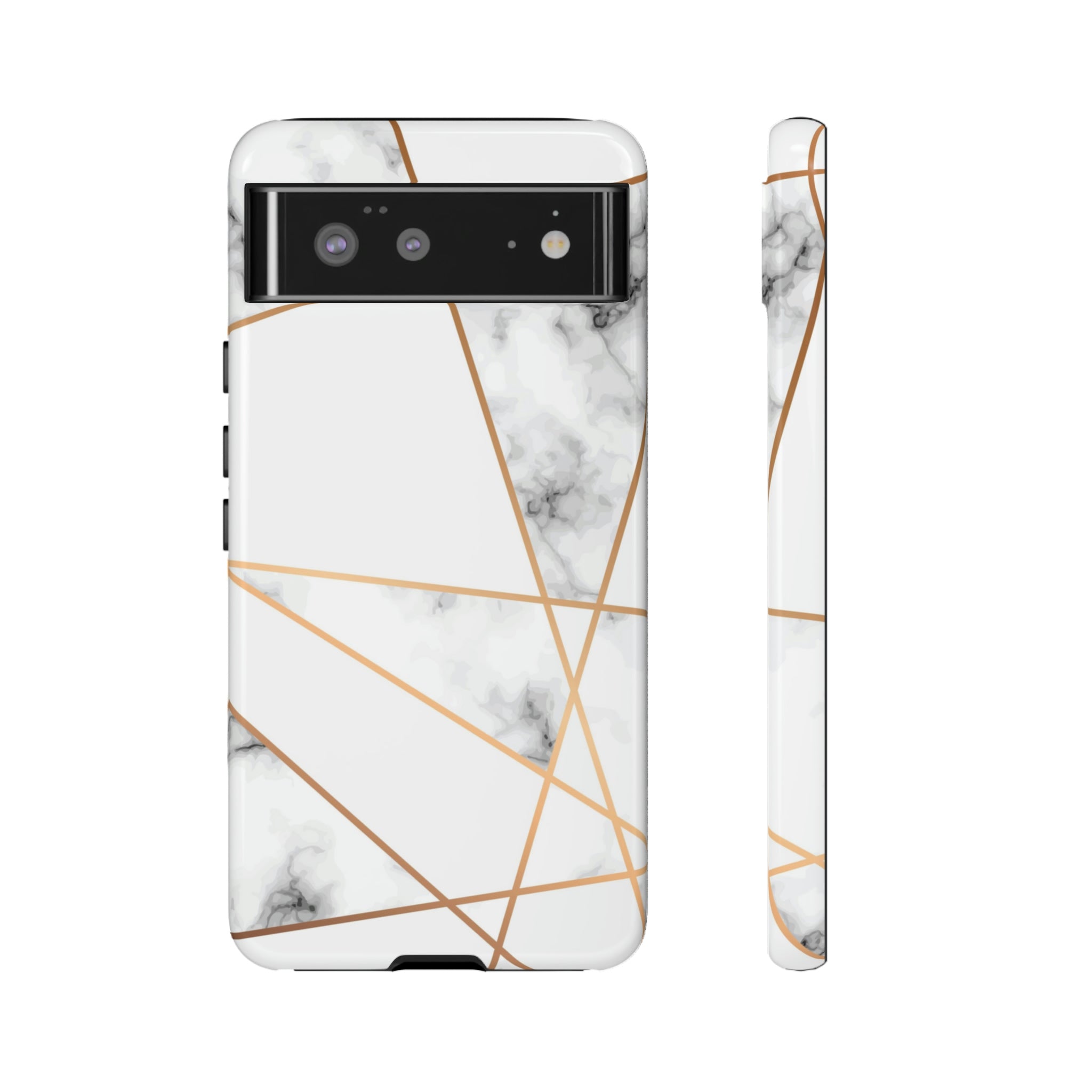 Marble Geometric Android Case (Protective) Google Pixel 6 Glossy Phone Case