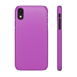 Deep Fuchsia Purple iPhone Case (Slim) iPhone XR Glossy Phone Case