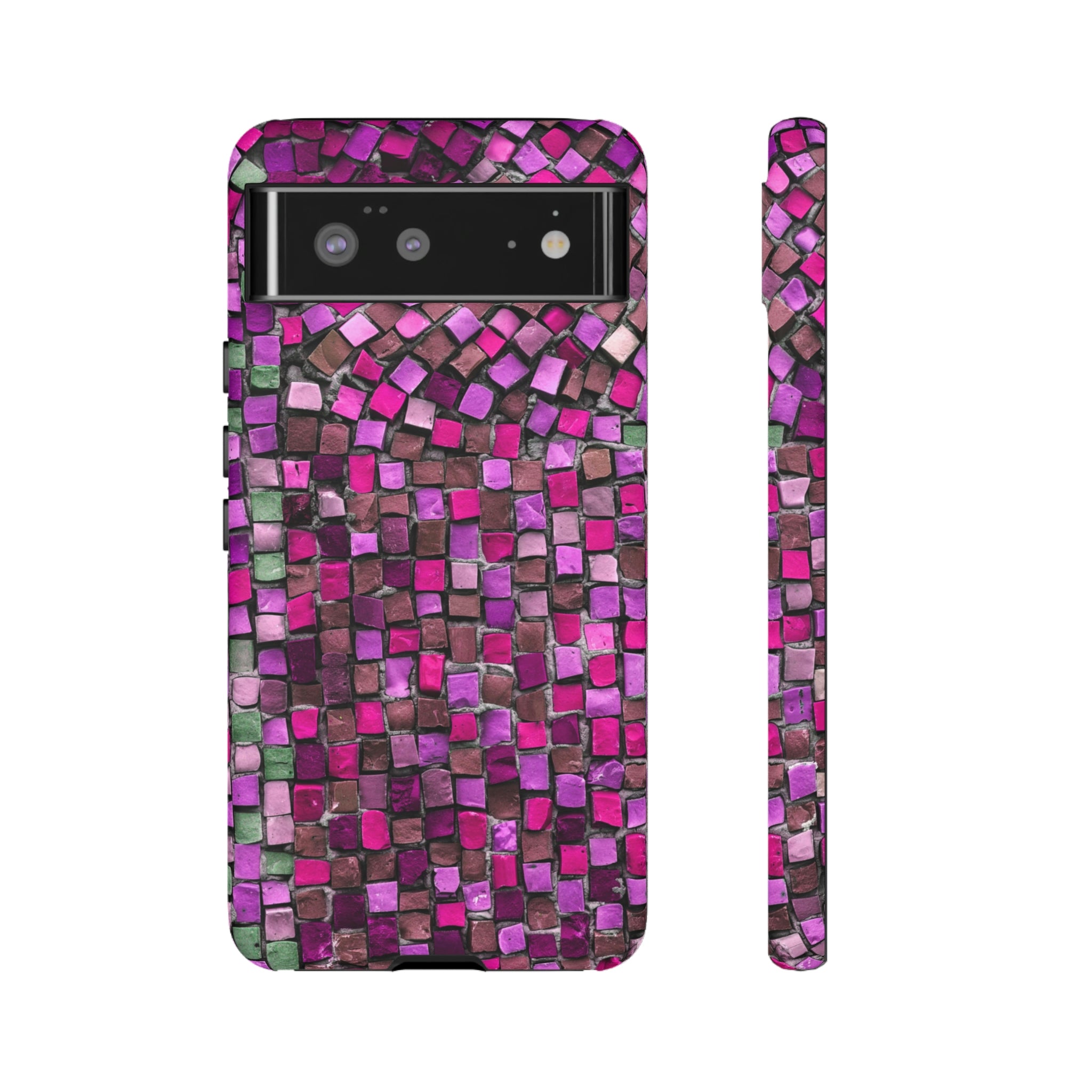 Purple Mosaic Android Case (Protective) Google Pixel 6 Matte Phone Case