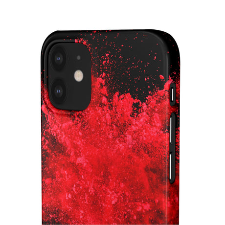 Red Explosion iPhone Case (Slim) Phone Case