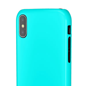 Aqua Blue iPhone Case (Slim) Phone Case