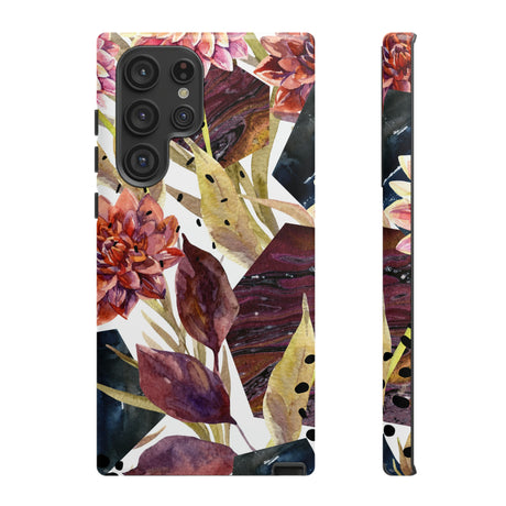 Autumn Floral Android Case (Protective) Samsung Galaxy S22 Ultra Glossy Phone Case