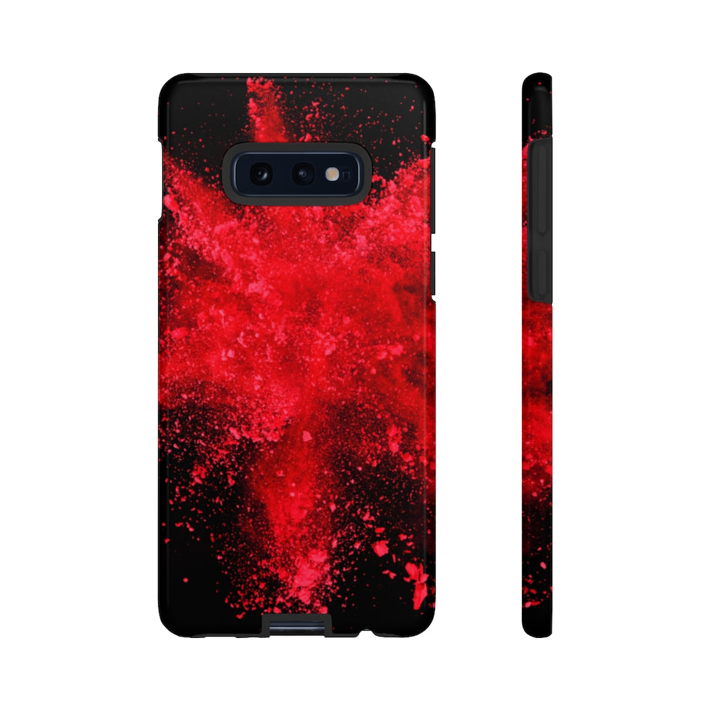 Red Explosion Andriod Case (Protective) Samsung Galaxy S10E Glossy Phone Case