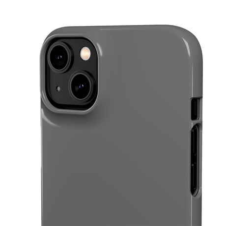 Dim Gray iPhone Case (Slim) Phone Case