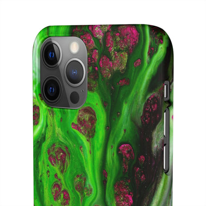 Toxic Green Ink Art iPhone Case (Slim) Phone Case