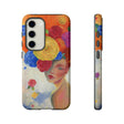 Flower Woman Android Case (Protective) Samsung Galaxy S23 Glossy Phone Case