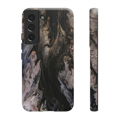 Dark Glitter Ink Art Android Case (Protective) Samsung Galaxy S22 Matte Phone Case