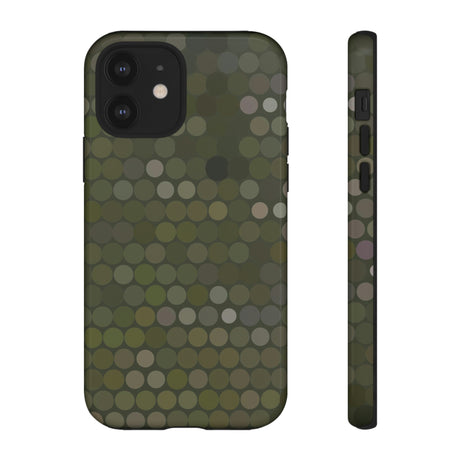 Military Dot Camo Phone case iPhone 12 Glossy Phone Case