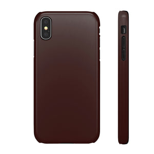 Dark Sienna Purple iPhone Case (Slim) iPhone X Glossy Phone Case