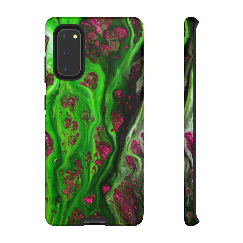 Toxic Green Ink Art Android Case (Protective) Samsung Galaxy S20 Matte Phone Case