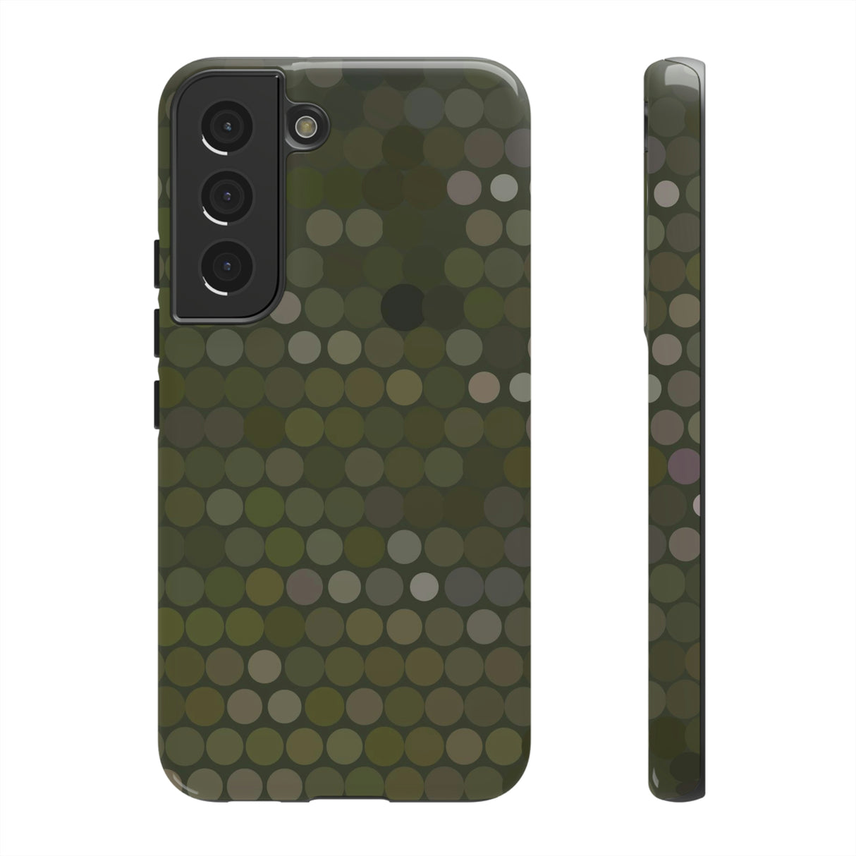 Military Dot Camo Phone case Samsung Galaxy S22 Glossy Phone Case