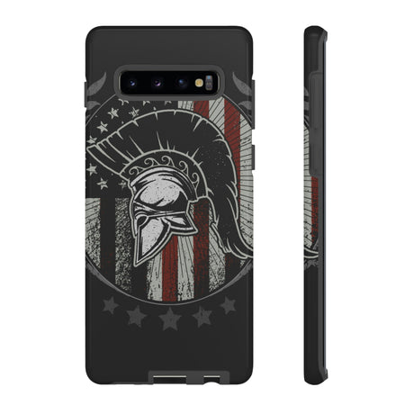 Sparta Helmet Emblem Android Case (Protective) Samsung Galaxy S10 Plus Glossy Phone Case