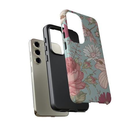 Hibiscus Vintage Flower Samsung Case (Protective) Phone Case