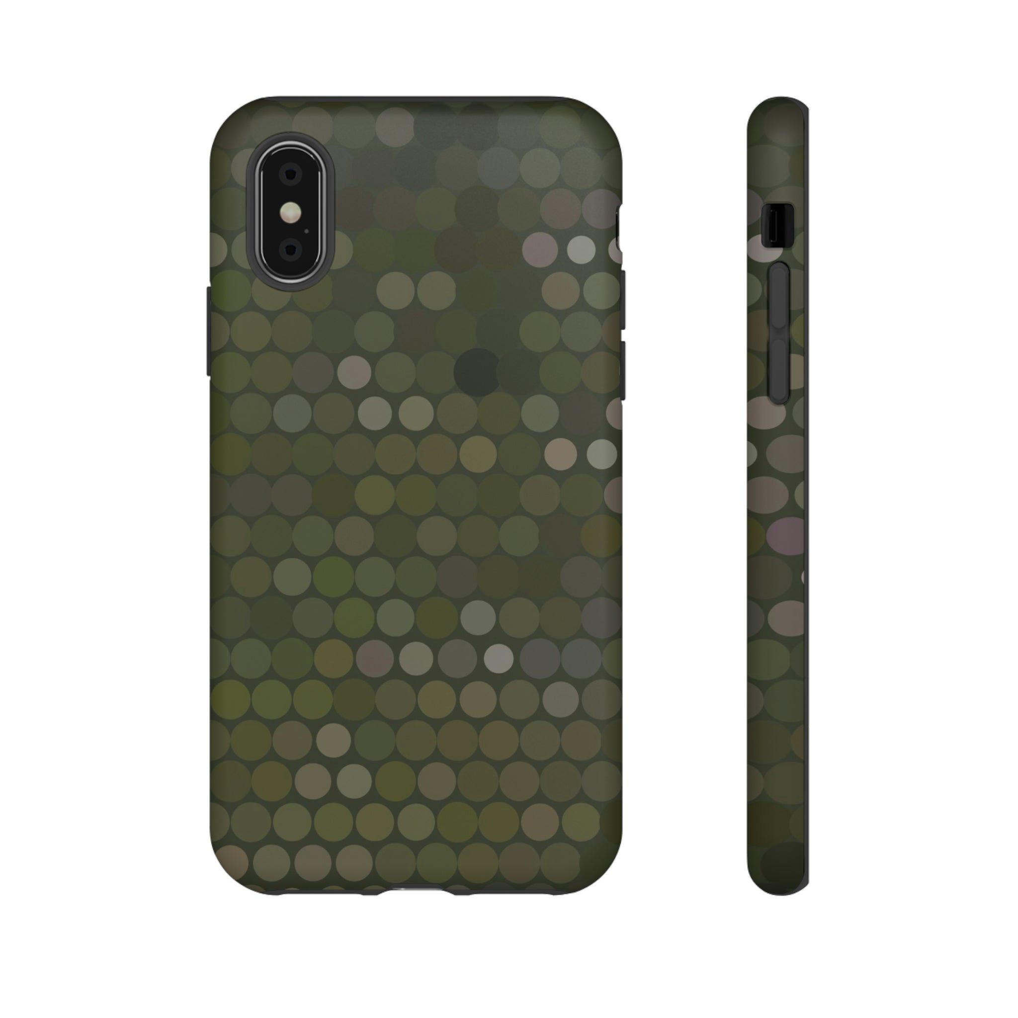 Military Dot Camo Phone case iPhone XS Matte Phone Case