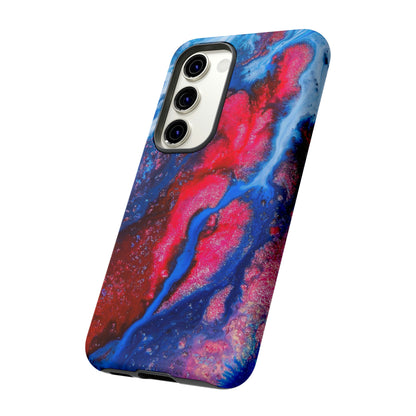 Red n Blue Ink Art Android Case (Protective) Phone Case