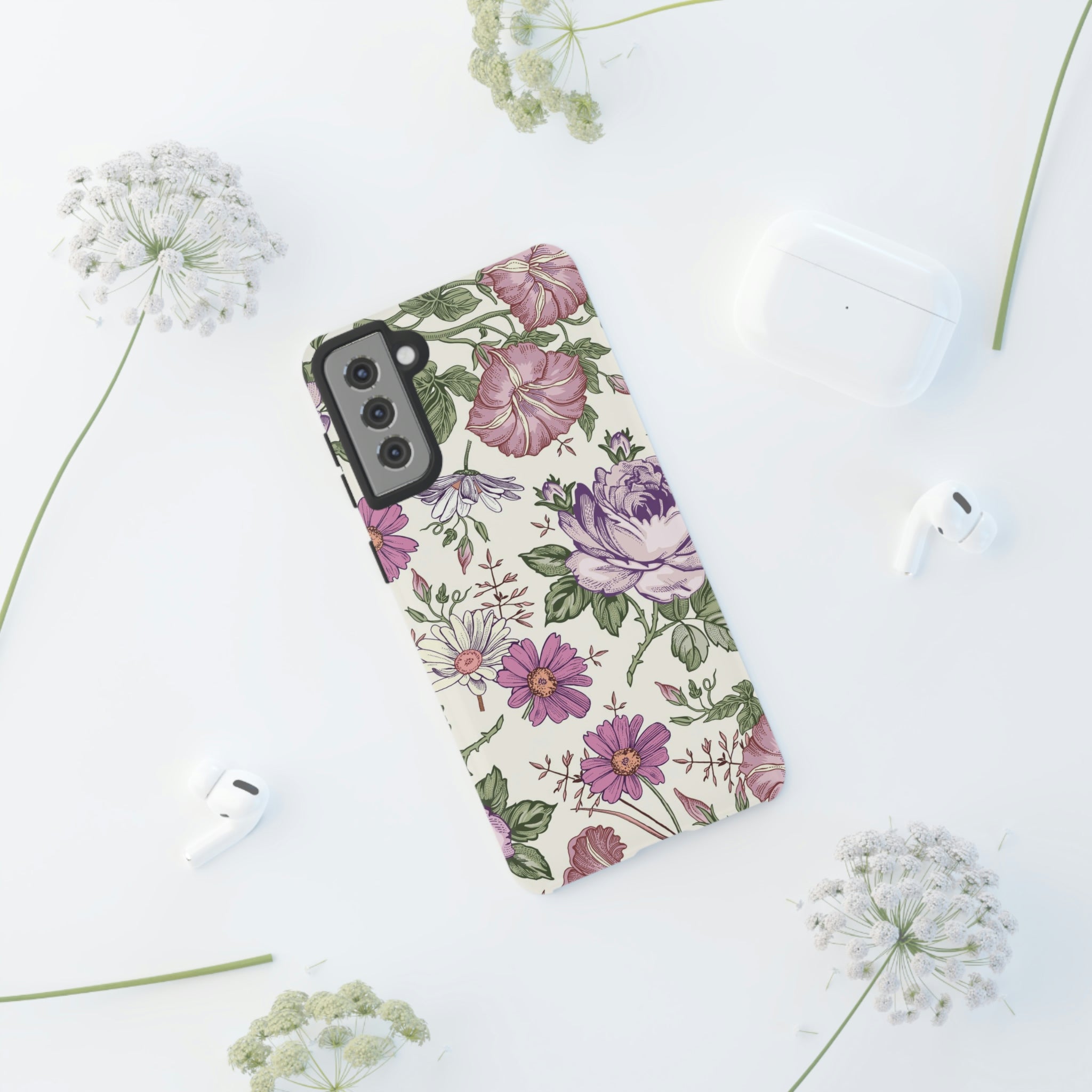 Pastel Vintage Flower Samsung Case (Protective) Phone Case