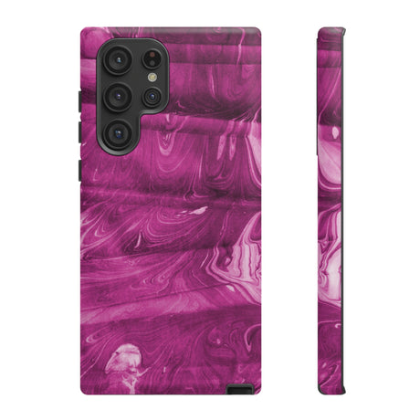 Ebru Purple Android Case (Protective) Samsung Galaxy S22 Ultra Matte Phone Case