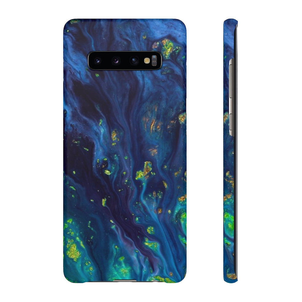 Green Opal Ink Art Android Case (Slim) Samsung Galaxy S10 Plus Matte Phone Case